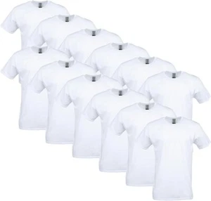 Gildan Adult Soft Style Ringspun Plain T-Shirt - G640 - Pack Of 5 -White - Picture 1 of 7