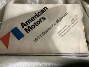 American Motors (AMC) 1971 MANUAL DEL DUEÑO - Imagen 1 de 2