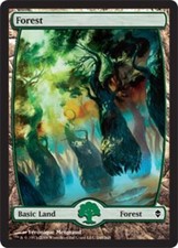 Forest (248) - Full Art ~ Moderately Played Zendikar MTG Magic UltimateMTG Land