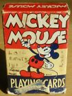 VINTAGE 1930's DISNEY MICKEY MOUSE DECK OF MINIATURE PLAYING CARDS ORIGINAL BOX