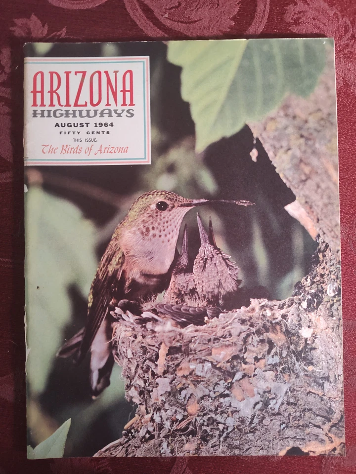 Rare ARIZONA HIGHWAYS Magazine August 1964 The Birds Of Arizona Foto 1 de 2
