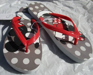 NEU Disney Mickey Minnie Mouse Kiss Flip-Flops Sandalen Damen S 5-6 M - Bild 1 von 6
