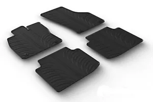 All Weather Rubber Floor Mats fits 2019-2023 Volkswagen Arteon - 4 Piece - Black - Bild 1 von 1