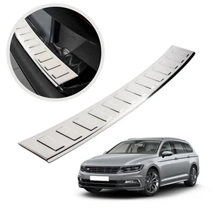 per VW PASSAT B8 2014-2023 KOMBI PROTEZIONE POSTERIORE PARAURTI ACCIAIO CROMO - Foto 1 di 6