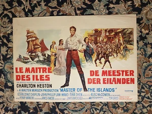 Poster [Belgisches Format] Le Maitre des Iles 35x55 Charlton HESTON G. CHAPLIN - Bild 1 von 1