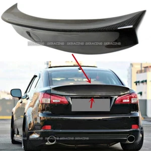 REAL Carbon Fiber HighKick Trunk Spoiler For LEXUS IS250 IS350 ISF 2006-12 Wald - Picture 1 of 21