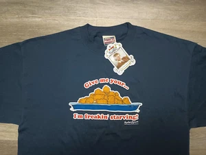 Napoleon Dynamite vtg T Shirt NOS NWT 2005 comedy Movie tee XL Give me your Tots - Picture 1 of 6