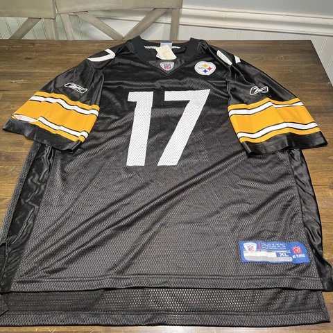 Vintage Pittsburgh Steelers Reebok On Field Jersey Mike Wallace Size XL NWT Cover