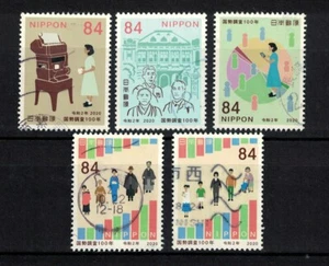JAPAN 2020 100TH ANNIVERSARY OF POPULATION CENSUS COMP. SET OF 5 STAMPS IN USED - Picture 1 of 4
