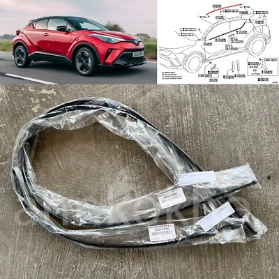 18-22 Genuino para Toyota C-HR techo lateral moldura por goteo sello goma moldura negro Foto 1 de 4