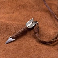 Unique Creative Arrow Pendant Unisex Retro Long Chain Leather Rope Necklace FO