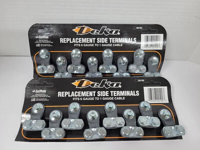 NUEVO - Lote de 2 pks DEKA BATERÍA TERMINAL POSTE LATERAL 00192 16 total Foto 1 de 4