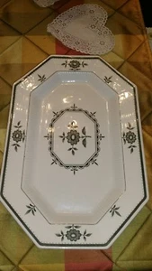 VINTAGE INDEPENDENCE CASTLETON PROVINCIAL FLOWER IRONSTONE OVAL SERVING PLATE - Picture 1 of 5