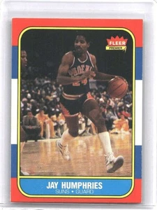 1986 Fleer #49 Jay Humphries Rookie Card RC Phoenix Suns FAST SHIP🔥 - Picture 1 of 2