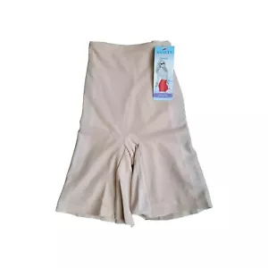 Spanx Assets Luxe & Lean Metallic Mid-Thigh Shaper XL/ UK 20-22 Rose Dust 2524 - Picture 1 of 9
