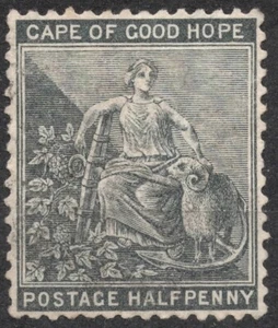 SG40a Mi:23b 1882 1/2 d CABO DE BUENA ESPERANZA Alegoría de la Esperanza, usado - Imagen 1 de 2