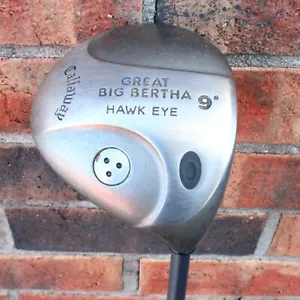 Callaway Great Big Bertha HAWK EYE 9° RH Solid Flex *Ha bisogno di una nuova presa - Foto 1 di 7