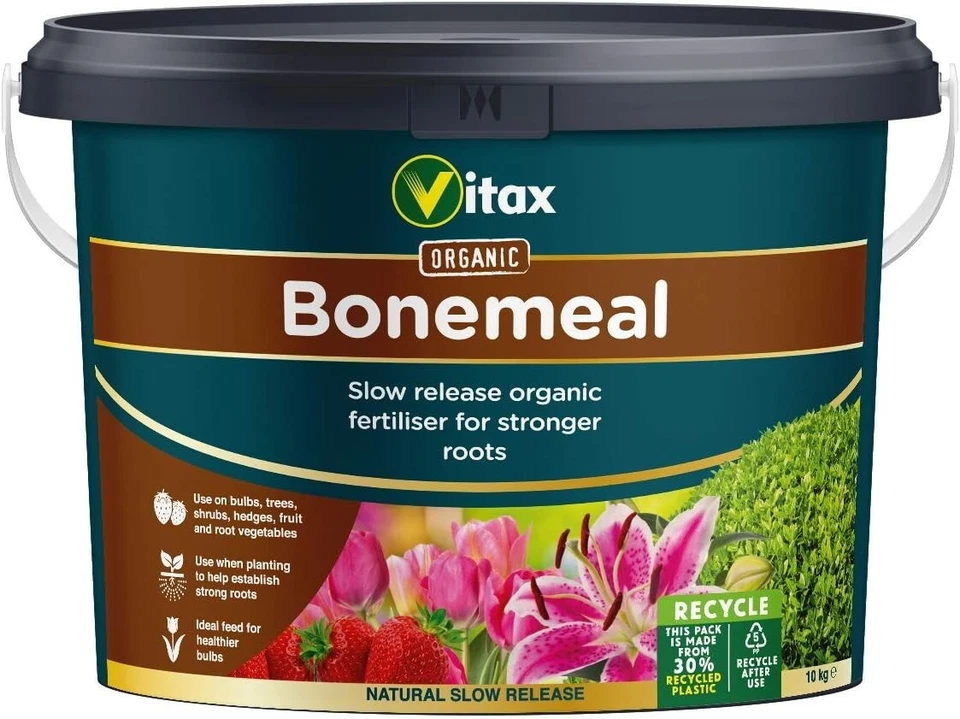 Vitax Bonemeal Organic Fertiliser for Plants Trees Shrubs Vegetables 10kg