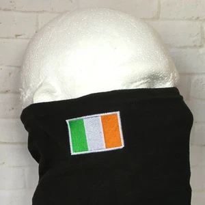 IRELAND IRISH REPUBLIC EIRE FLAG SNOOD UNISEX SCARF FACE COVERING MASK WINTER - Picture 1 of 2