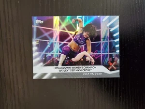 2021 Topps WWE Women's Division Wrestling #47 Bayley/Nikki Cross - RAINBOW FOIL - Picture 1 of 2