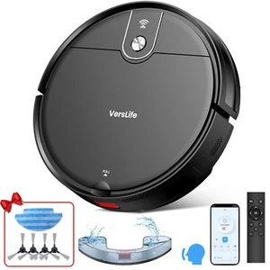 VersLife, L6, Robot Aspirateur Laveur Robot 2 en 1, 3000Pa/120Min,WiFi/App/vocal - Picture 1 of 8