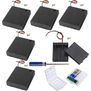 8Pcs Batteriehalter Gehäuse Kunststoff Akku Aufbewahrungsbox, Batteriehalter ... - Bild 1 von 10