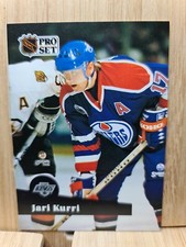 JARI KURRI🏆1991 Pro Set #93 LOS ANGELES NHL Hockey Card🏆FREE POST
