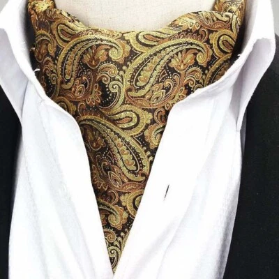 Corbatas para hombre Paisley Flor Corbata Ascot Corbata Boda Fiesta Negocios Corbatas  Foto 1 de 3