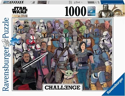 NUEVO (Caja Binged) Ravensburger 16770 Star Wars The Mandalorian Challenge 1000 piezas Foto 1 de 4