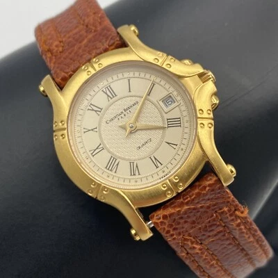Christian Bernard 18K Gold Electroplated / Stainless Steel Watch Vintage 1990's - Image 1 of 4