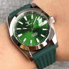 36mm Sapphire Glass NH35A Automatic Green Sunburst Dial Men Watch Polished Bezel