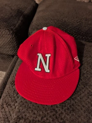 Nebraska Cornhuskers Huskers New Era Hat Cap Size 7 7/8 Fitted 59Fifty - Image 1 of 4