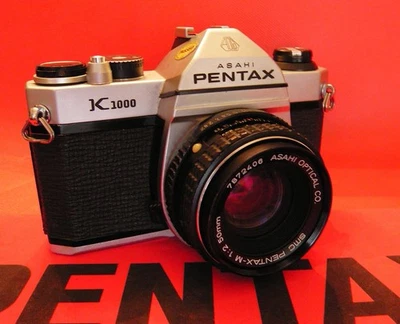 Asahi Pentax K1000 Metal con lente 50mm 1:2. Reparado, totalmente probado y ¡LISTO! Foto 1 de 4