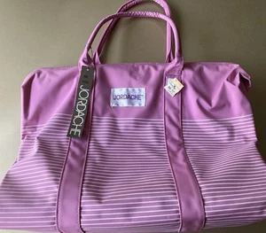 Vintage Jordache Duffel Bag Pink White Retro Brand New NWT 80’s/90’s ORIGINAL - Picture 1 of 10