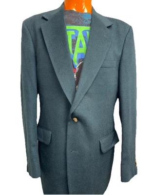 Blazer De Colección Nordstrom Loro Piana Hombres 42L Verde Peinado Camello Tweed 2 Botones Foto 1 de 4
