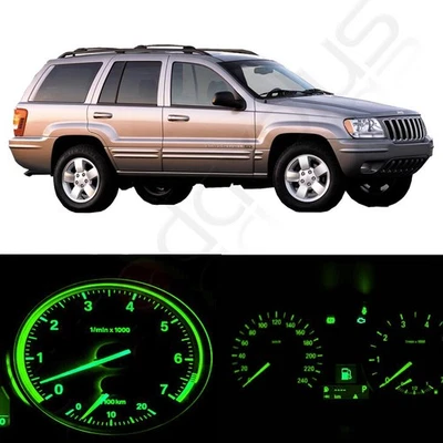 Kit LED verde cuadro de instrumentos luces de tablero bombillas para Jeep Grand Cherokee 99-01 Foto 1 de 4