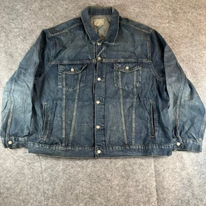Chaqueta de Jean Polo Ralph Lauren Para Hombres 4XLT Denim Trucker Algodón Azul Original RL - Imagen 1 de 16