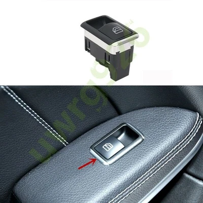 🔥 Fila trasera/ventana izquierda botón de elevación de vidrio para Mercedes Benz ML/GL/GLS/GLE E/C Foto 1 de 4