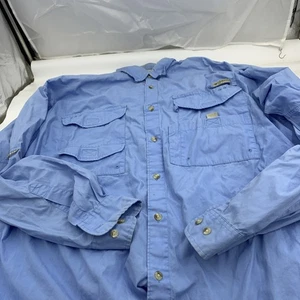 Langarmshirt Herren Größe XL Columbia PFG Blau Langarm BQ - Bild 1 von 8