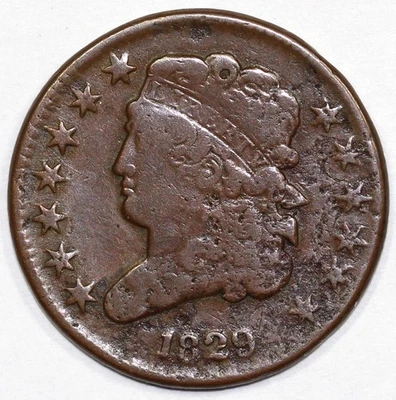 1829 1/2c Classic Head Half Cent - Image 1 of 3