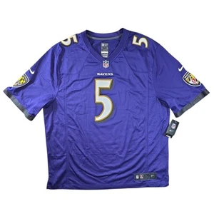 Nike NFL Ravens Joe Flacco #5 Jersey Men’s XXL Purple On Field Football Top - Picture 1 of 9