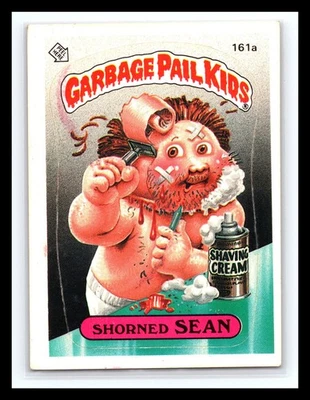 💥 Shorned Sean 1986 Topps Garbage Pail Kids Series 4 Wanted Back # 161a - Image 1 of 2