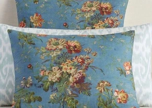 3 Pottery Barn Meadow Shams REVERSIBLE Two Standard & One Euro Three Total - Picture 1 of 6