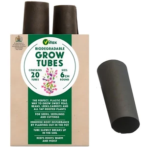 Paquete de 20 tubos de cultivo Vitax refugios para árboles para plantas jóvenes protector de plagas de conejos - Imagen 1 de 2