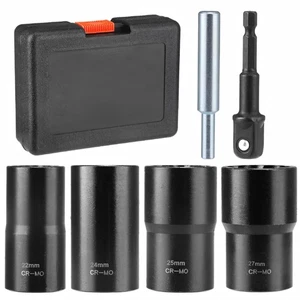 6 PCS Lug Nut Removal Tool, 1/2-inch Twist Socket Set & Bolt Extractor Set, M... - Picture 1 of 8