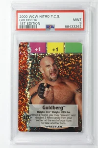 2000 WCW Nitro CCG TCG 1st Edition Goldberg PSA 9 Mint Ultra Rare - Bild 1 von 2