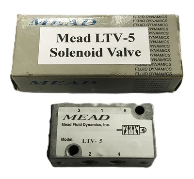 Válvula solenóide Mead LTV-5 NOS - Imagem 1 de 4