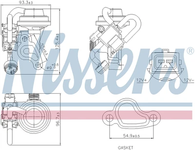 Válvula NISSENS EGR 98344 para ej. MERCEDES-BENZ SERIE C W203 (2000) C240 2.6 Foto 1 de 4