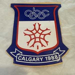 Vintage 1988 Calgary Olympic ABC Memorabilia  Sticker. - Picture 1 of 4