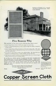 1925 Jersey Copper Screen Cloth Windows Home MAGAZINE PRINT AD Decor Idea (4787) - Picture 1 of 1